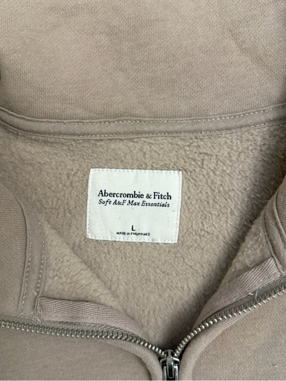 Abercrombie & Fitch Women’s Soft A&F Max Essentials Half-Zip Pullover-size Large - Picture 3 of 5